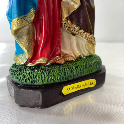 IMAGEM DE RESINA IMPORTADA SAGRADA FAMÍLIA 15CM (1 UNIDADE)