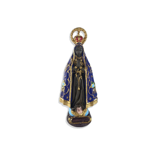 IMAGEM DE RESINA NACIONAL NOSSA SENHORA APARECIDA 16CM (1 UNIDADE)