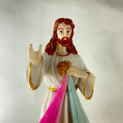 IMAGEM DE RESINA NACIONAL JESUS MISERICORDIOSO MOD2 20CM (1 UNIDADE)