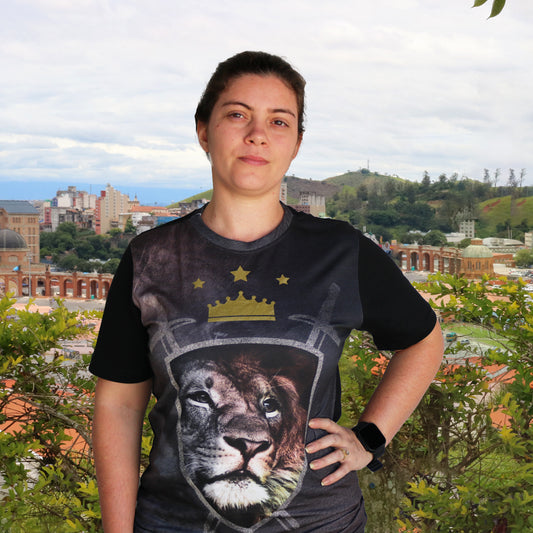 CAMISETA CHUMBO LEVANTA-TE VALENTE GUERREIRO TAMANHO P (1 UNIDADE)