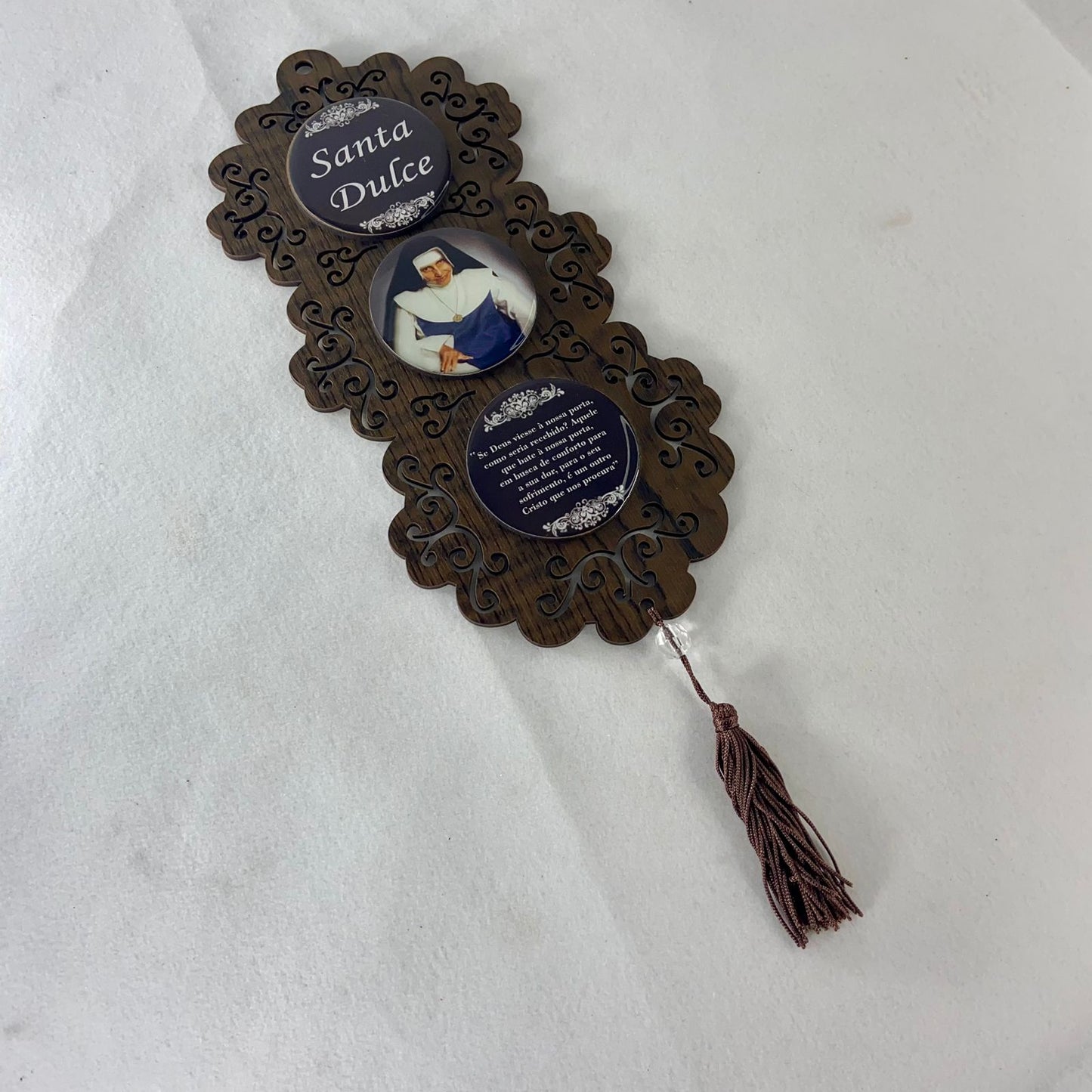 ADORNO ÚNICO TRIPLO SANTA DULCE DOS POBRES (1 UNIDADE)