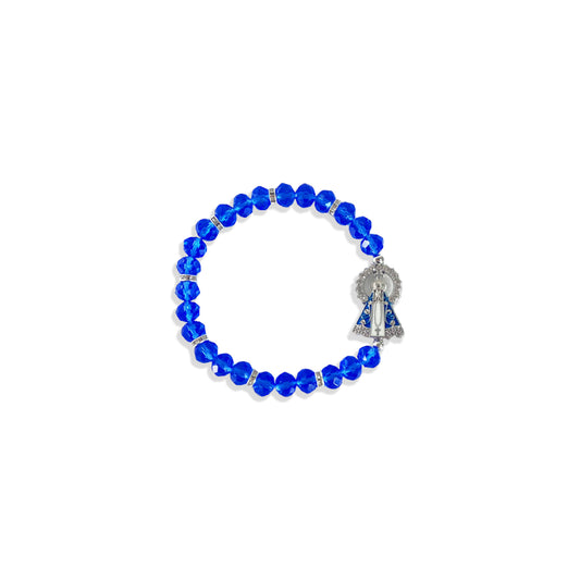 PULSEIRA CRISTAL NOSSA SENHORA APARECIDA CORES SORTIDAS (12 UNIDADES)