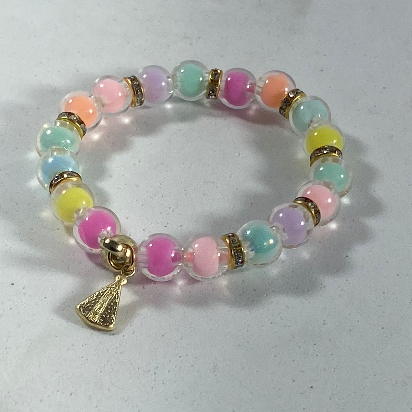 PULSEIRA INFANTIL COLORIDA NOSSA SENHORA APARECIDA  (5 UNIDADES)