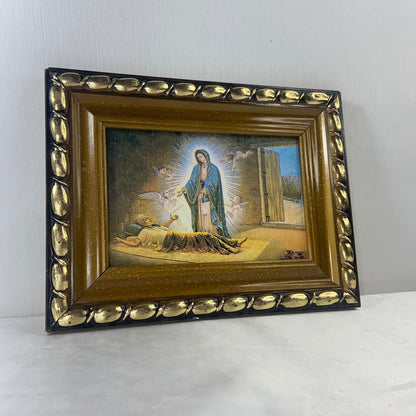 QUADRO COM MOLDURA RESINADO NOSSA SENHORA DE GUADALUPE MOD-2 15,5 X 20,5(1 UNIDADE)