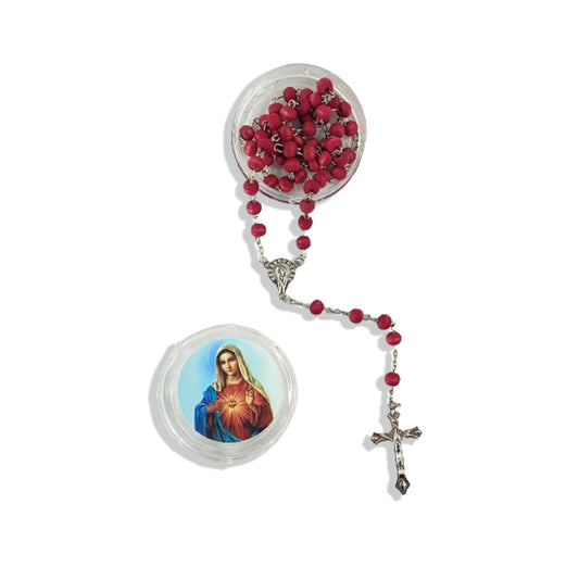 TERÇO PERFUMADO IMACULADO CORAÇÃO DE MARIA 8MM (6 UNIDADES)