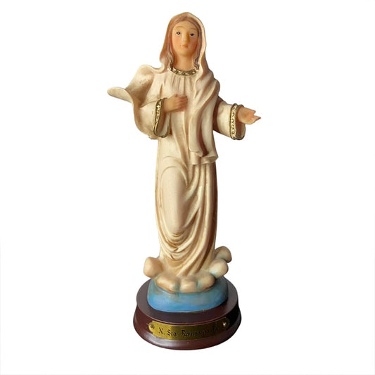 IMAGEM DE RESINA IMPORTADA RAINHA DA PAZ 15CM (1 UNIDADE)