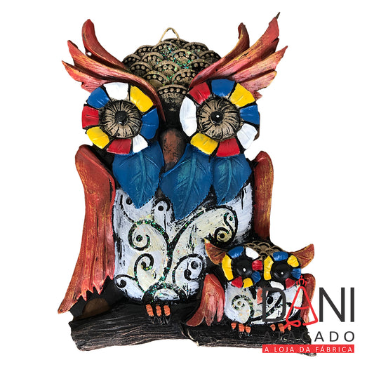 CORUJA DE RESINA IMPORTADA 15X11 (1 UNIDADE)