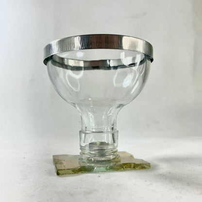 PORTA VELA DE VIDRO PALITO MOD2 8CM (1 UNIDADE)