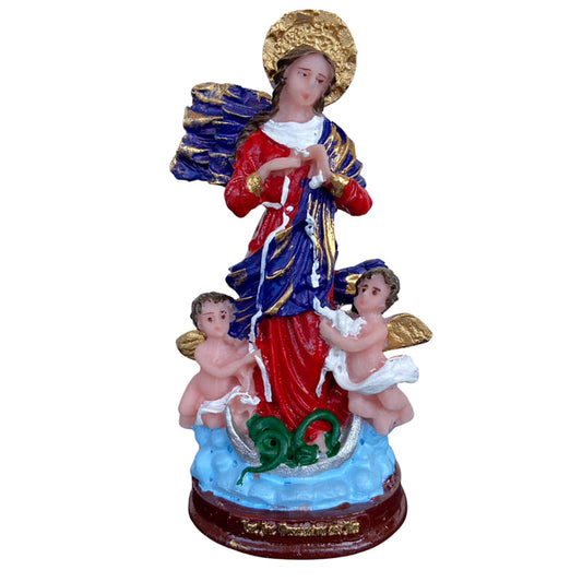 IMAGEM DE RESINA NACIONAL NOSSA SENHORA DESATADORA DOS NÓS 15CM (1 UNIDADE)