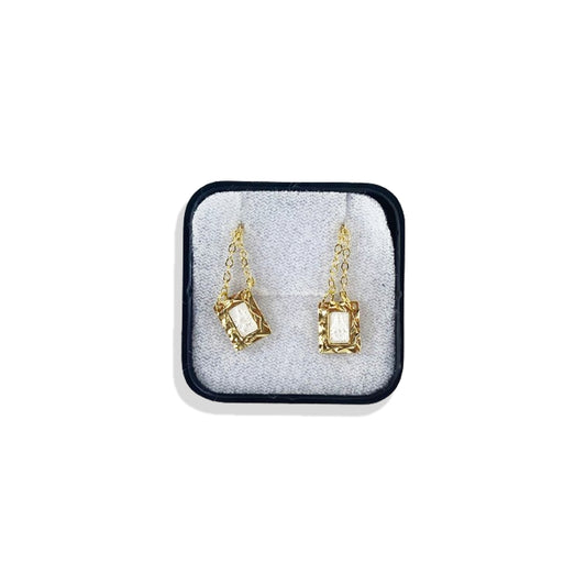 ESCAPULÁRIO DOURADO PLACA PRATEADA SAGRADO CORAÇÃO DE JESUS E NOSSA SENHORA DO CARMO MOD2 (3 UNIDADES)