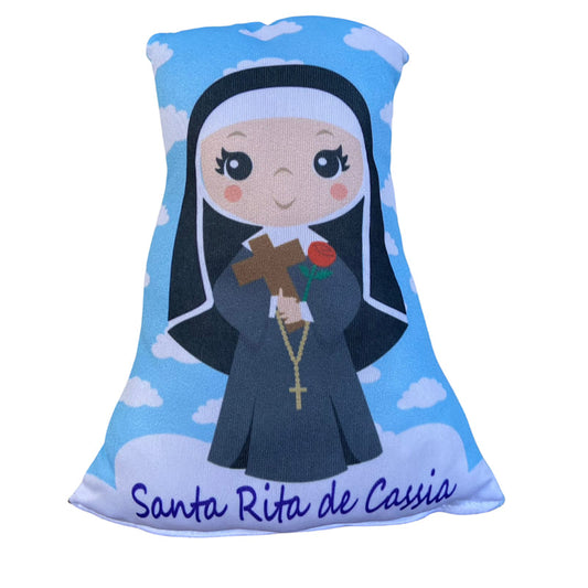 ALMOFADA PEQUENA SANTA RITA DE CÁSSIA (1 UNIDADE)