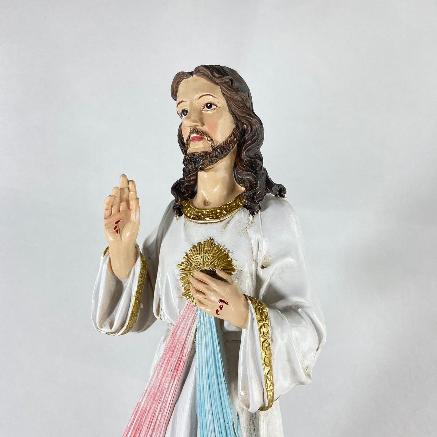 IMAGEM DE RESINA IMPORTADA JESUS MISERICORDIOSO 30CM (1 UNIDADE)