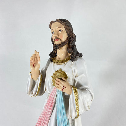 IMAGEM DE RESINA IMPORTADA JESUS MISERICORDIOSO 30CM (1 UNIDADE)