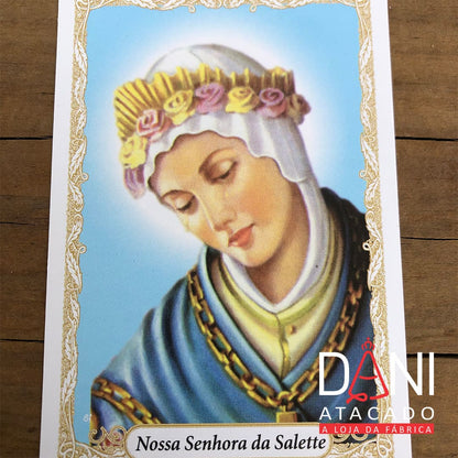 FOLHETO DE ORAÇÃO NOSSA SENHORA DE SALETTE (300 UNIDADES)