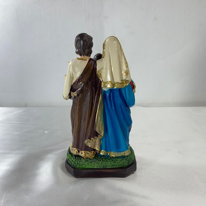 IMAGEM DE RESINA IMPORTADA SAGRADA FAMÍLIA 15CM (1 UNIDADE)