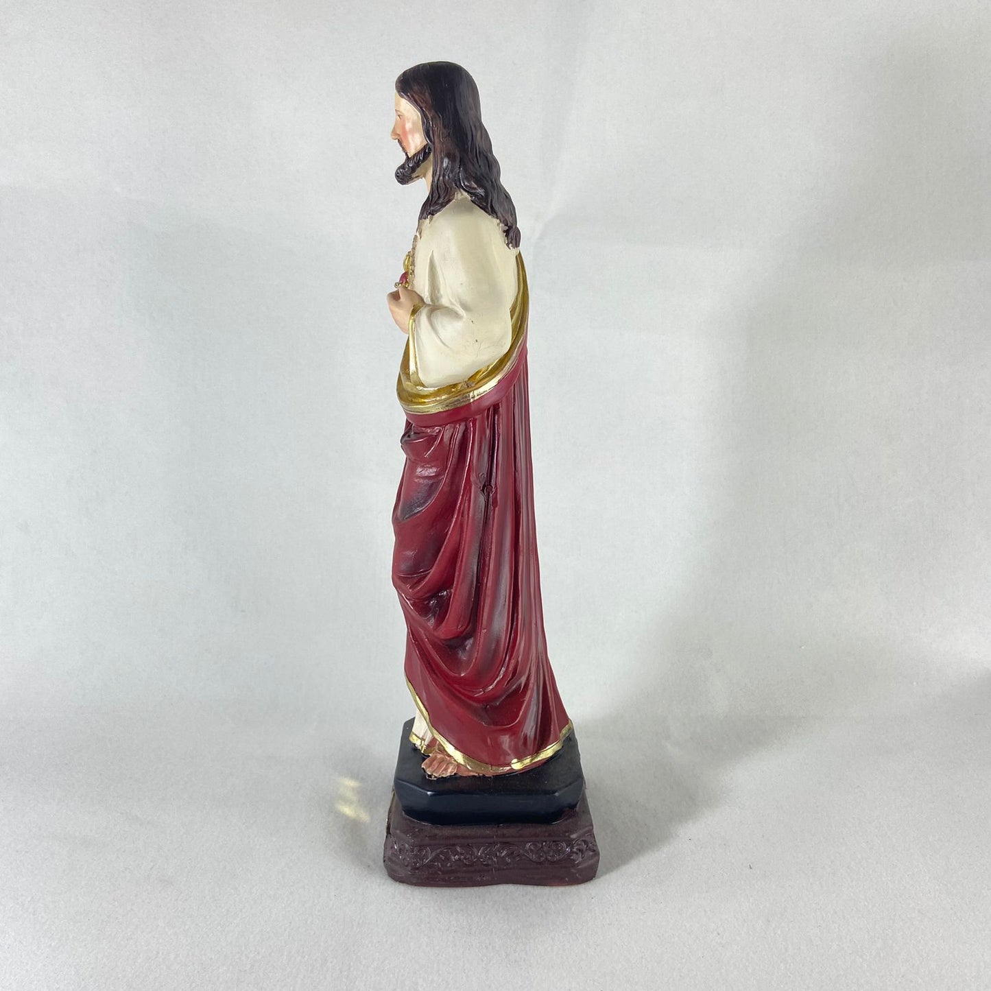 IMAGEM DE RESINA IMPORTADA SAGRADO CORAÇÃO DE JESUS 30CM (1 UNIDADE)
