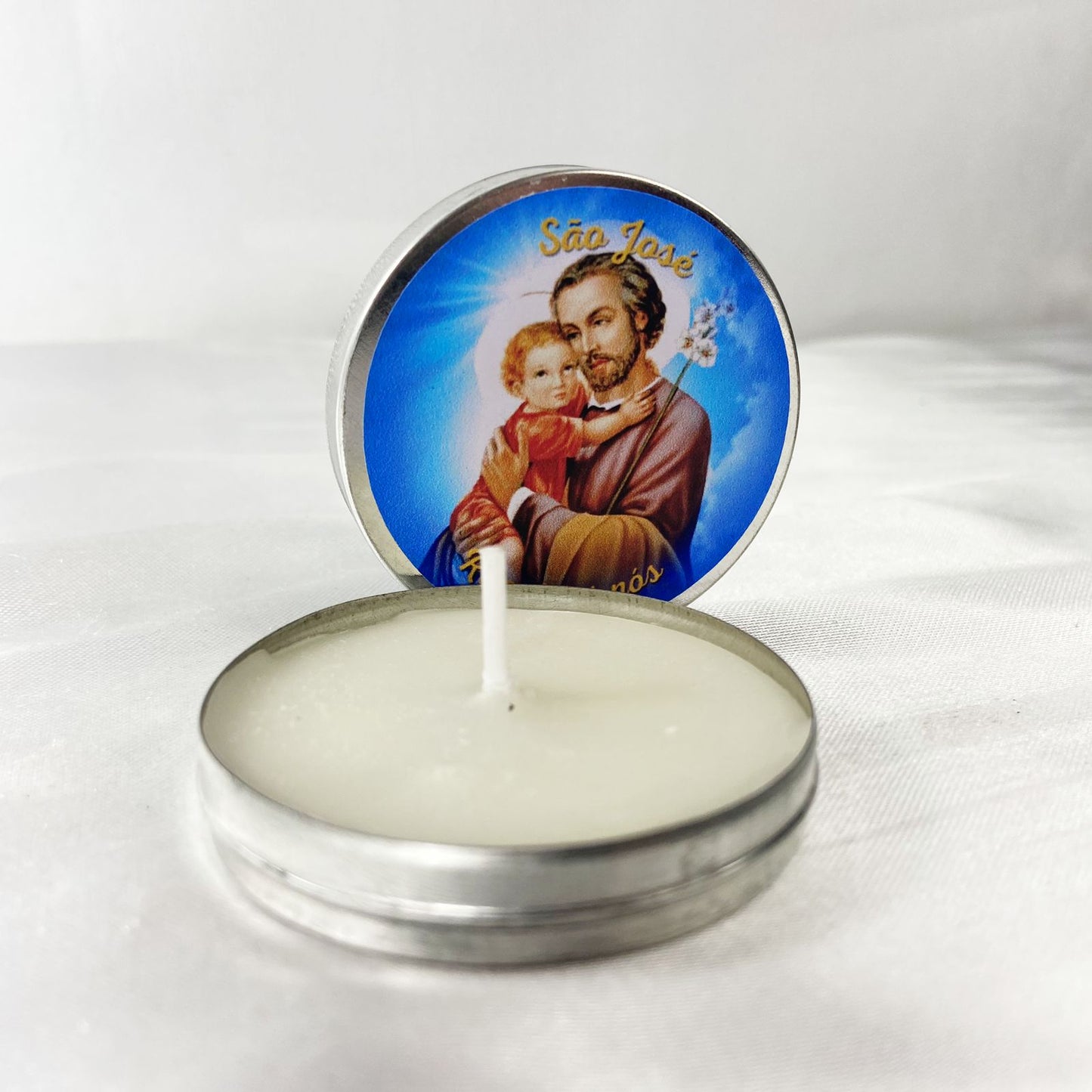 KIT LATA COM VELA AROMATIZADA SÃO JOSÉ (3 UNIDADES)