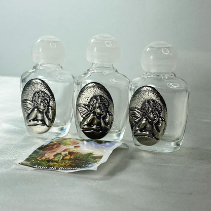 PORTA AGUA BENTA DE VIDRO ANJO DA GUARDA  (3 UNIDADES)