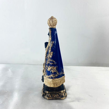 IMAGEM DE GESSO NOSSA SENHORA APARECIDA PINTADA 12CM (1 UNIDADE)
