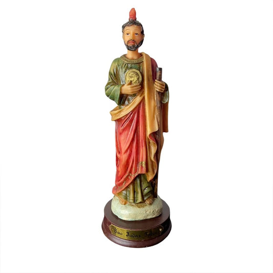IMAGEM DE RESINA IMPORTADA SÃO JUDAS TADEU 15CM (1 UNIDADE)