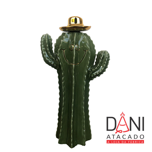 CACTO DE CERÂMICA 23X15 (1 UNIDADE)