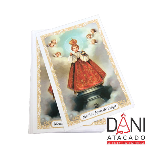 FOLHETO DE ORAÇÃO MENINO JESUS DE PRAGA (300 UNIDADES)