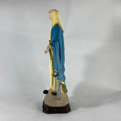 IMAGEM DE RESINA IMPORTADA NOSSA SENHORA DAS GRAÇAS MEDALHA MILAGROSA 29CM (1 UNIDADE)