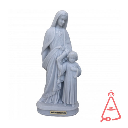 IMAGEM DE MÁRMORE MARIA PASSA A FRENTE 30CM (1 UNIDADE)