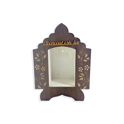 ORATÓRIO TABACO MESA E PAREDE PARA IMAGEM DE 14CM (1 UNIDADE)