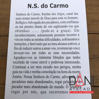 FOLHETO DE ORAÇÃO NOSSA SENHORA DO CARMO (300 UNIDADES)