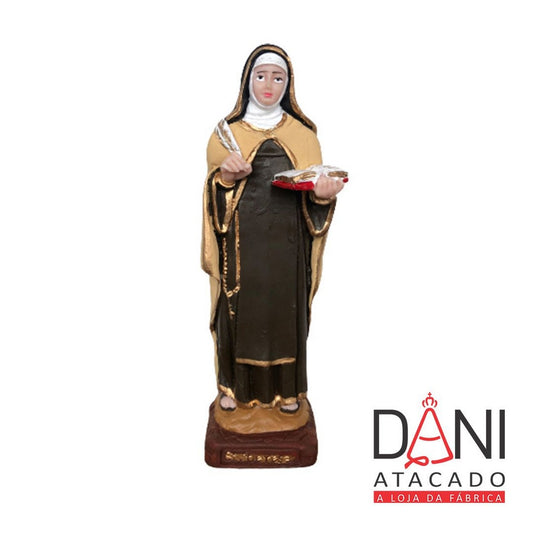 IMAGEM DE RESINA NACIONAL SANTA TERESA D'AVILA 21CM (1 UNIDADE)