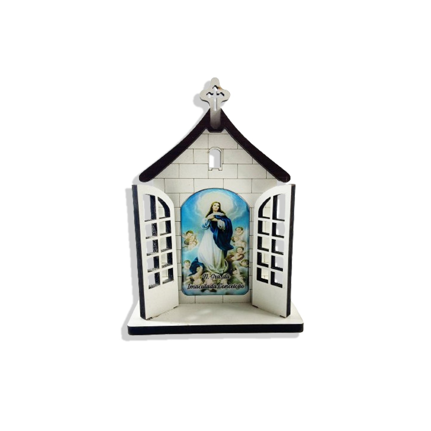 CAPELA PORTA NOSSA SENHORA DA IMACULADA CONCEIÇÃO 16CM (1 UNIDADE)