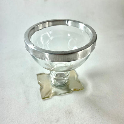 PORTA VELA DE VIDRO PALITO MOD2 8CM (1 UNIDADE)