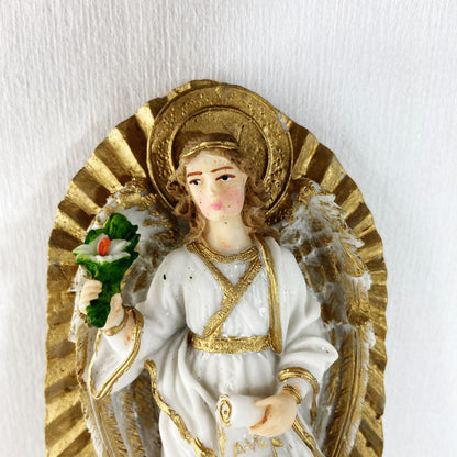 PORTA AGUA BENTA DE RESINA SÃO GABRIEL 16CM (1 UNIDADE)