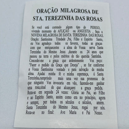 SANTO CHUMBO DE BOLSO SANTA TERESINHA (12 UNIDADES)