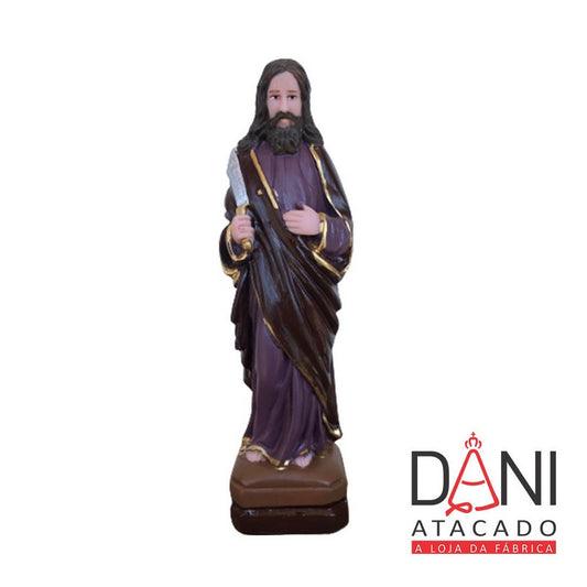 IMAGEM DE RESINA NACIONAL SÃO BARTOLOMEU 19CM (1 UNIDADE)