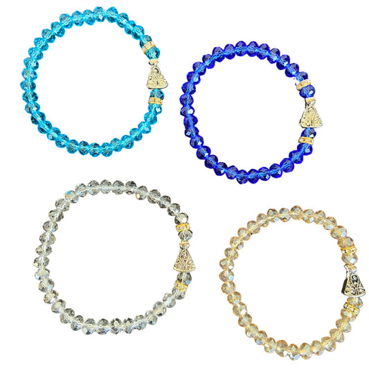 PULSEIRA CRISTAL NOSSA SENHORA APARECIDA CORES SORTIDAS (12 UNIDADES)