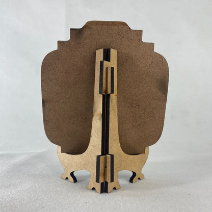 ENFEITE DE MESA MDF RESINADO SANTA TERESA D'AVILA (1 UNIDADE)