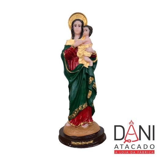 IMAGEM DE RESINA NACIONAL MÃE RAINHA 20CM (1 UNIDADE)