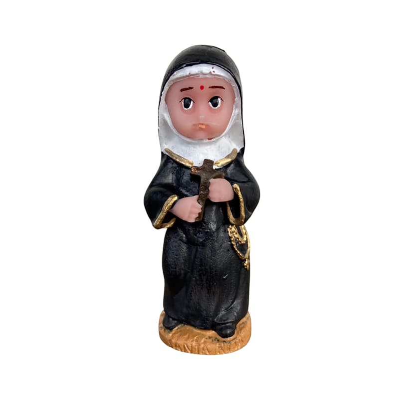 IMAGEM DE RESINA NACIONAL SANTA RITA DE CÁSSIA INFANTIL 07CM (3 UNIDADES)