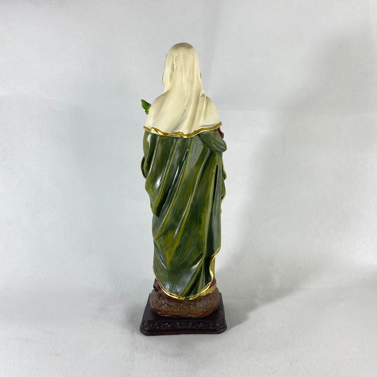 IMAGEM DE RESINA IMPORTADA SANTA LUZIA 31CM (1 UNIDADE)