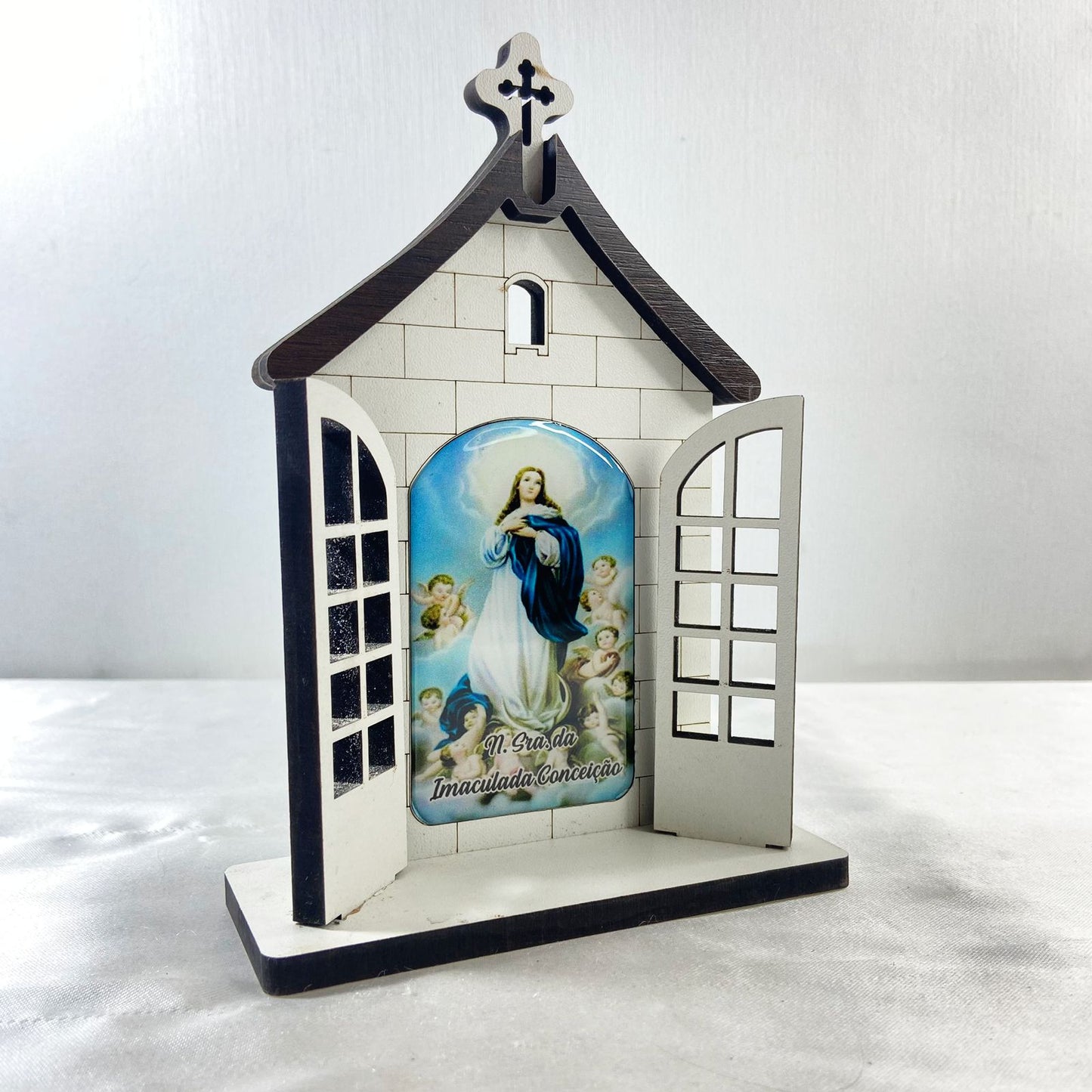 CAPELA PORTA NOSSA SENHORA DA IMACULADA CONCEIÇÃO 16CM (1 UNIDADE)