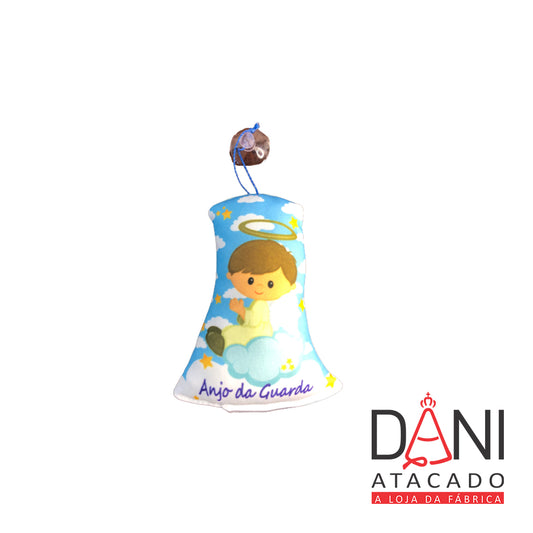 ALMOFADINHA NANINHA PARA CARRO ANJO DA GUARDA AZUL COM VENTOSA (1 UNIDADE)