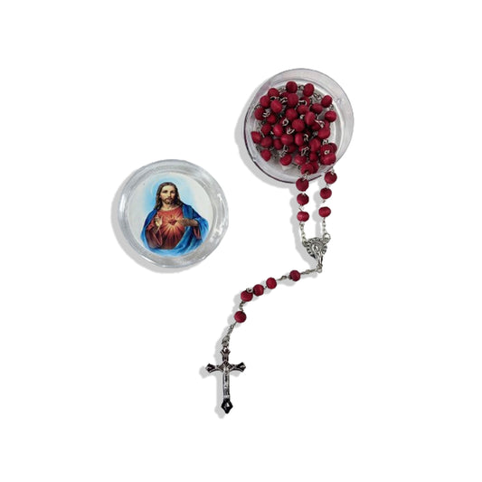 TERÇO PERFUMADO SAGRADO CORAÇÃO DE JESUS 8MM (6 UNIDADES)
