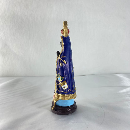 IMAGEM DE RESINA NACIONAL NOSSA SENHORA APARECIDA 16CM (1 UNIDADE)
