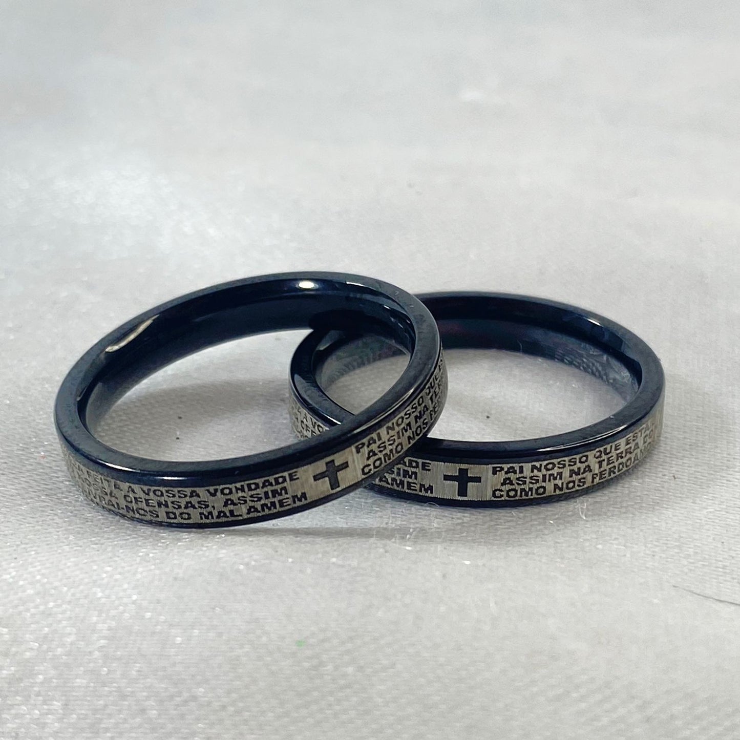 ANEL PRETO ORAÇÃO PAI NOSSO (36 UNIDADES)