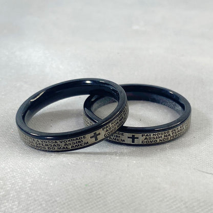 ANEL PRETO ORAÇÃO PAI NOSSO (36 UNIDADES)