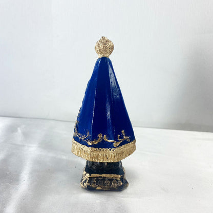 IMAGEM DE GESSO NOSSA SENHORA APARECIDA PINTADA 12CM (1 UNIDADE)