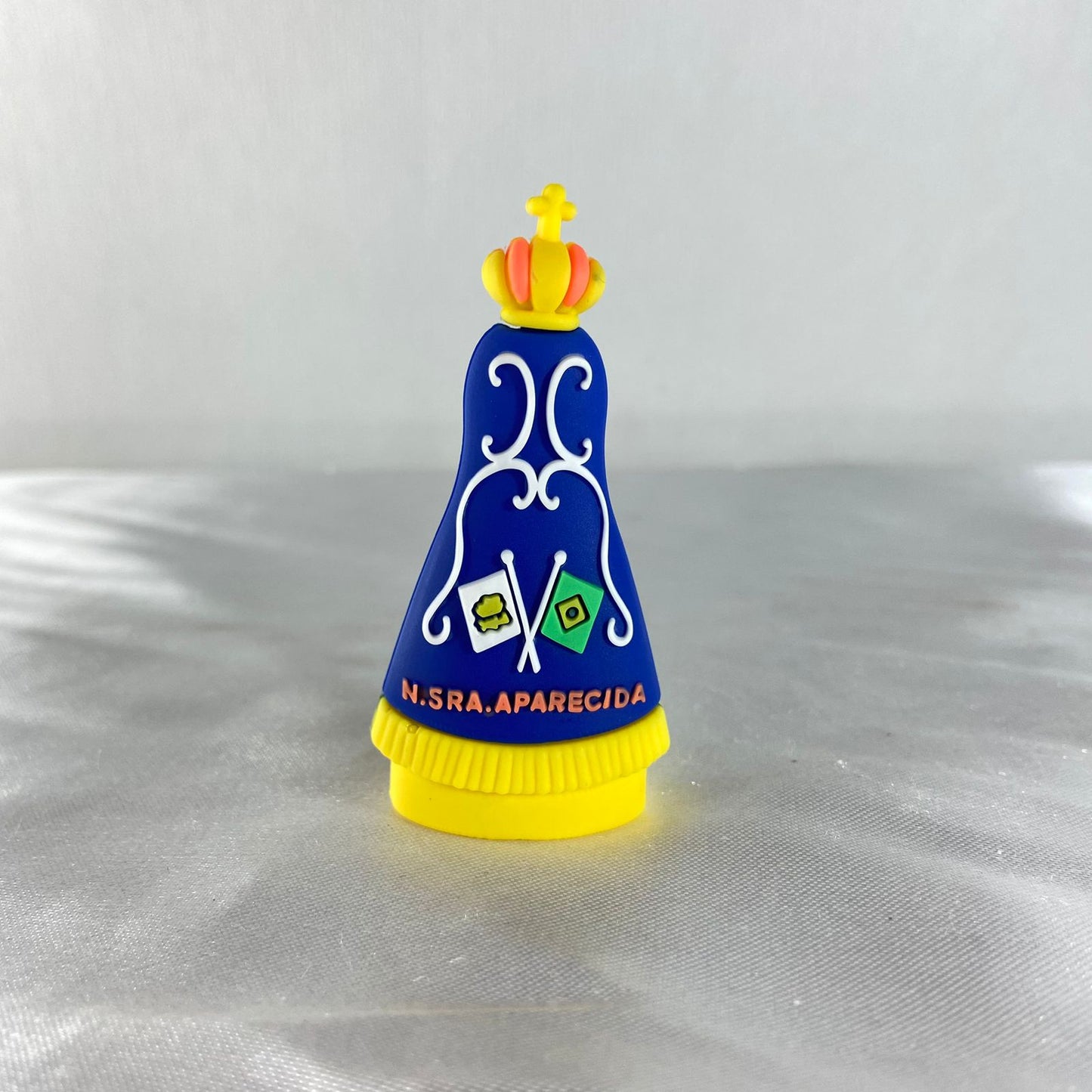 IMAGEM DE BORRACHA NOSSA SENHORA APARECIDA 07CM (3 UNIDADES)
