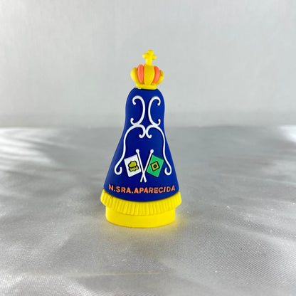 IMAGEM DE BORRACHA NOSSA SENHORA APARECIDA 07CM (3 UNIDADES)